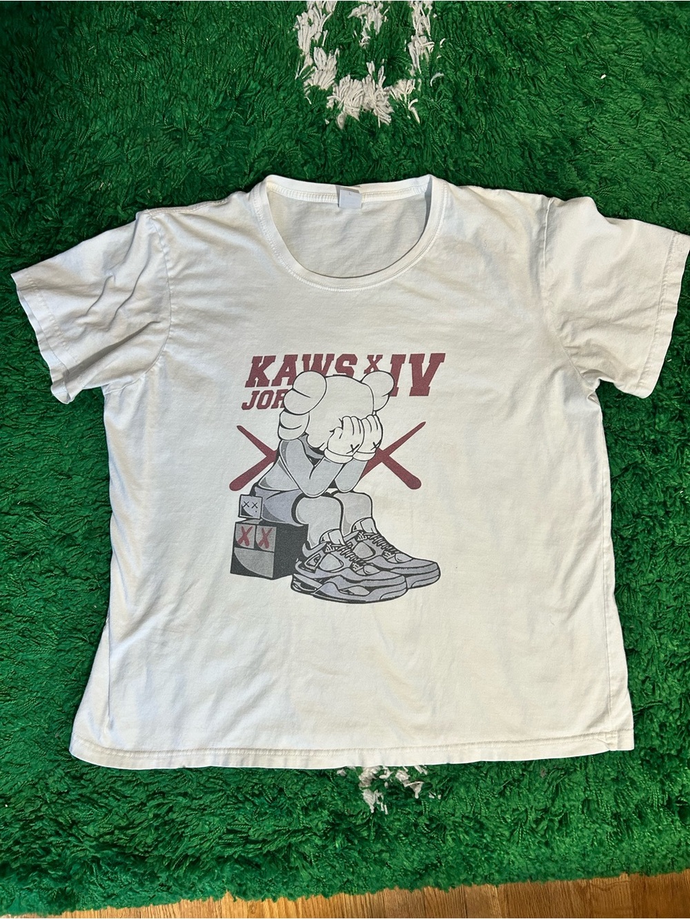 KAWS White Short-Sleeve Graphic Tee